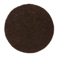 Ripley Shaggy Stain Resistant Round Chocolate Brown Rug - 100x100cm