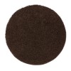 Ripley Shaggy Stain Resistant Round Chocolate Brown Rug - 100x100cm