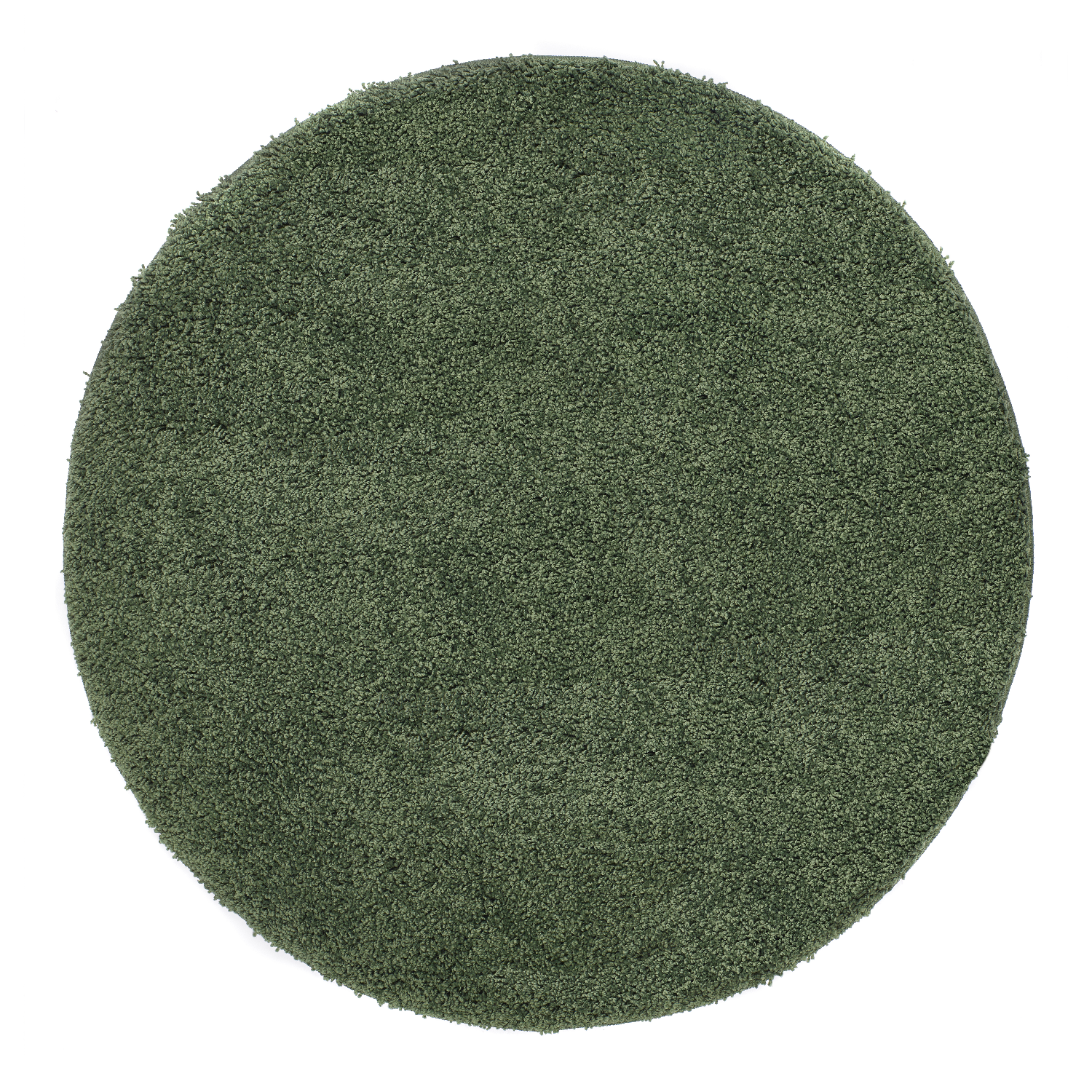 Photo of Ripley shaggy stain resistant round green rug - 100x100cm