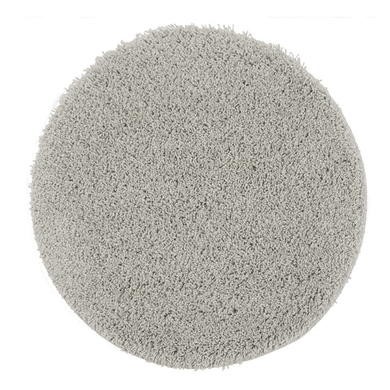 Ripley Shaggy Stain Resistant Round Silver Grey Rug - 100x100cm