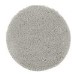 Ripley Shaggy Stain Resistant Round Silver Grey Rug - 100x100cm