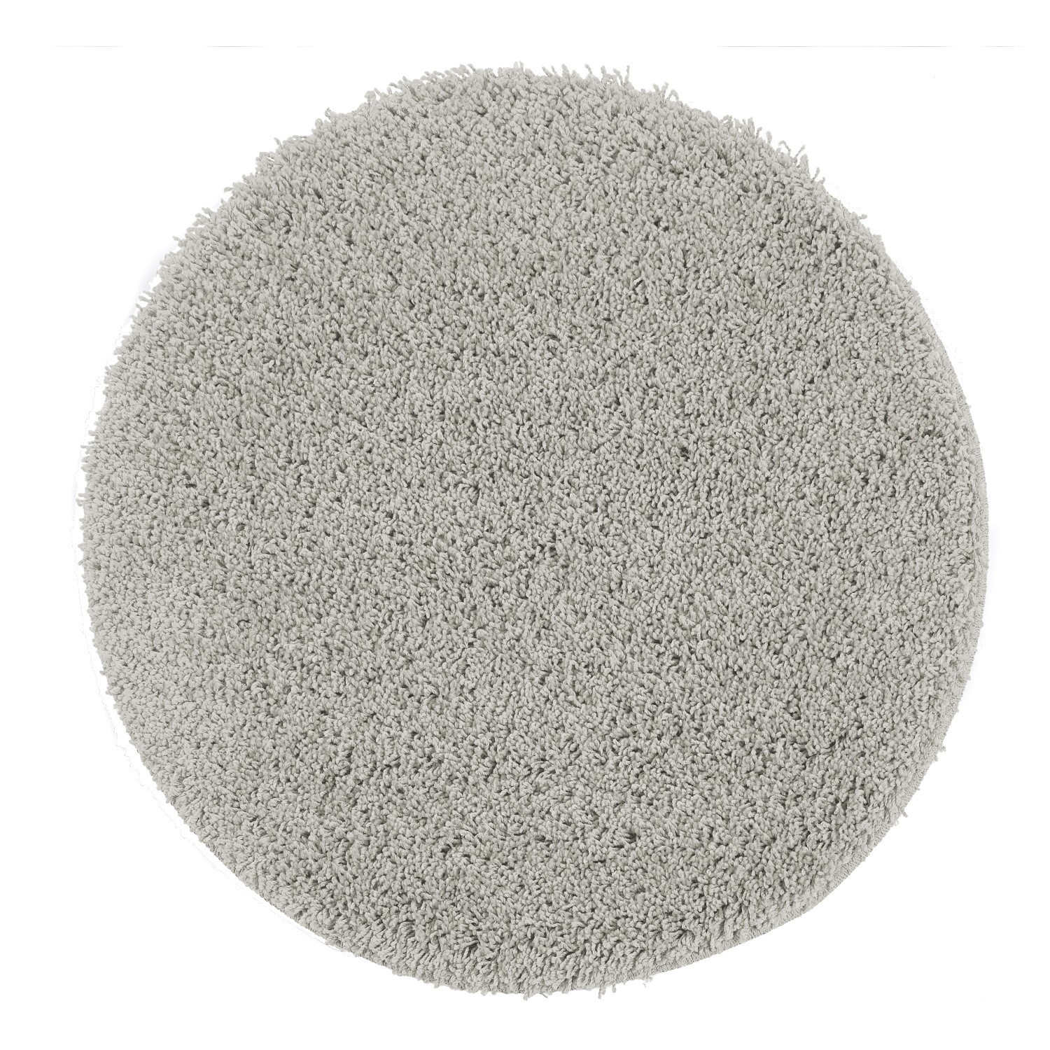 Photo of Ripley shaggy stain resistant round silver grey rug - 100x100cm
