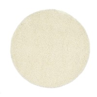 Ripley Shaggy Stain Resistant Round Cream Rug - 100x100cm