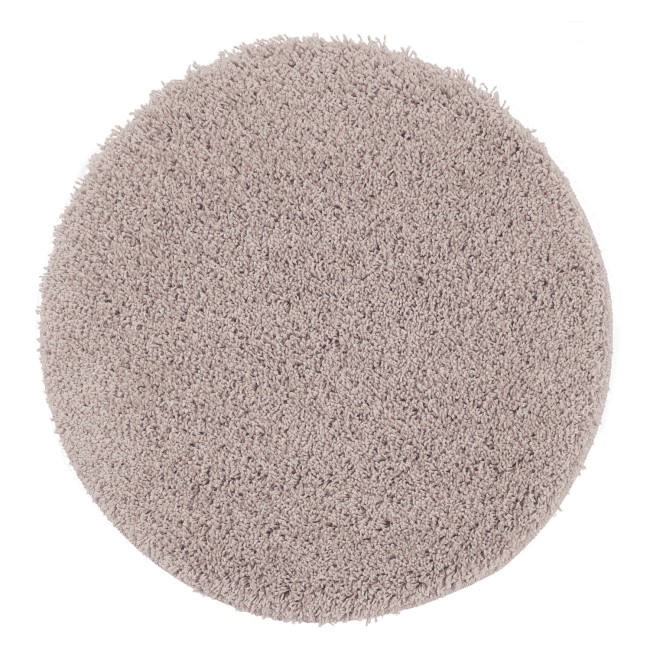 Ripley Shaggy Stain Resistant Round Nude Pink Rug - 100x100cm