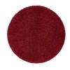 Ripley Shaggy Stain Resistant Round Red Rug - 100x100cm