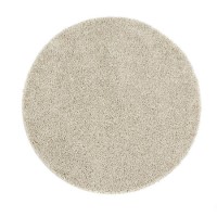 Ripley Shaggy Stain Resistant Round Cream Rug - 100x100cm