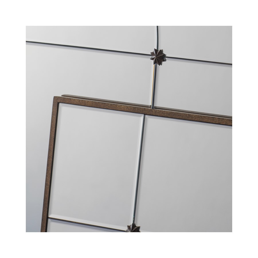 Ariah Gold Rectangle Mirror - Caspian House 