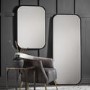 Leaner Mirror Black - Caspian House 