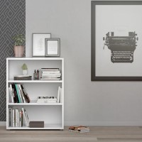 Prima 2 Shelf Bookcase 2 in White