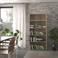 Prima 4 Shelf Bookcase in Oak