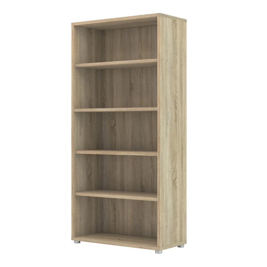 Prima 4 Shelf Bookcase in Oak
