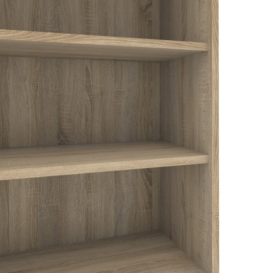 Prima 4 Shelf Bookcase in Oak