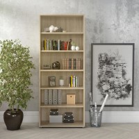 Prima 5 Shelf Bookcase in Oak