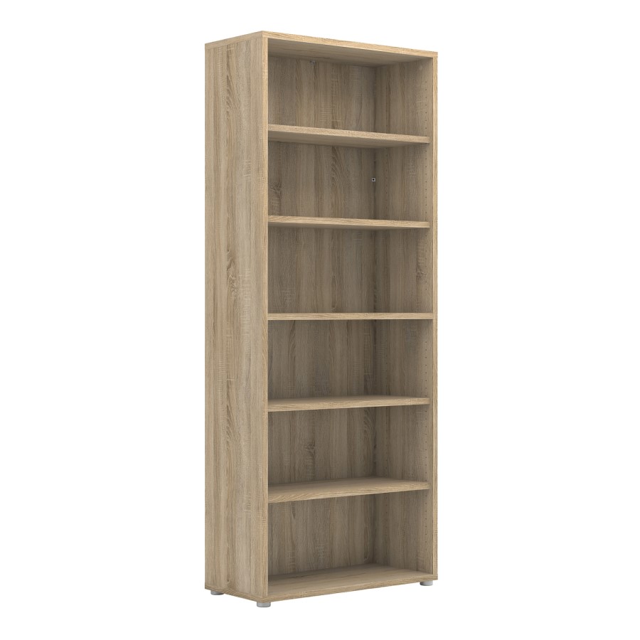Prima 5 Shelf Bookcase in Oak