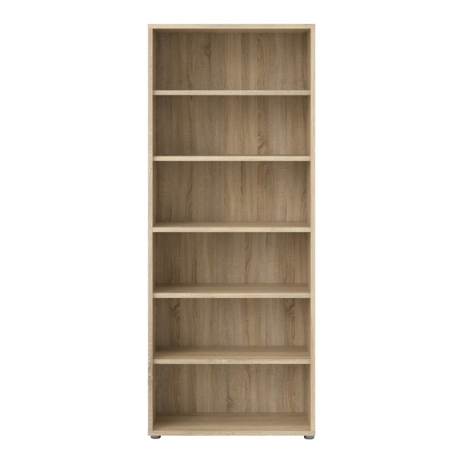Prima 5 Shelf Bookcase in Oak