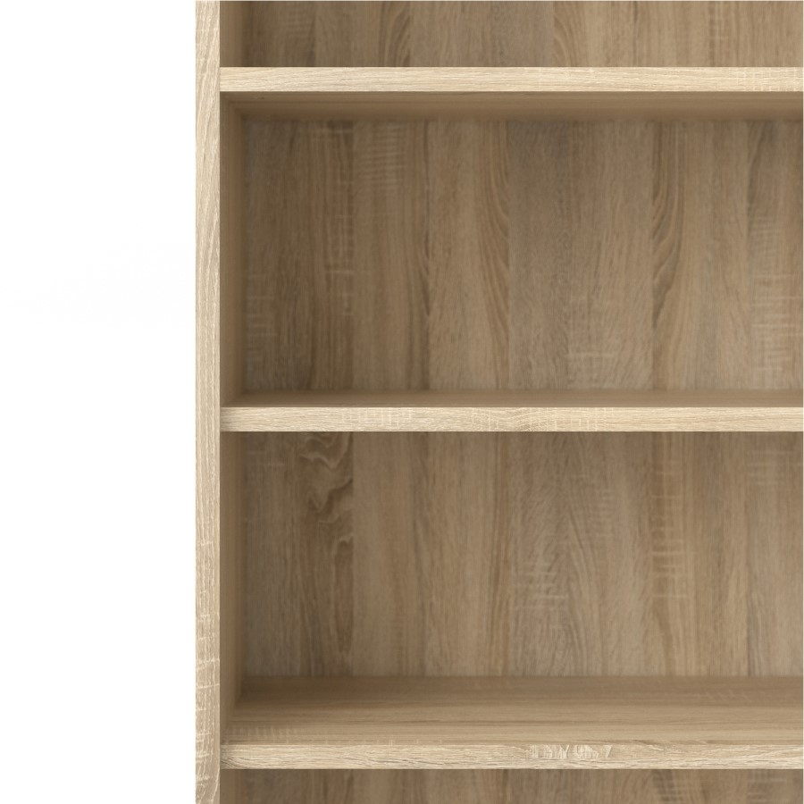 Prima 5 Shelf Bookcase in Oak