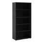 Prima 4 Shelf Bookcase in Black woodgrain