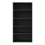 Prima 4 Shelf Bookcase in Black woodgrain