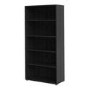 Prima 4 Shelf Bookcase in Black woodgrain