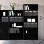 Prima 4 Shelf Bookcase in Black woodgrain