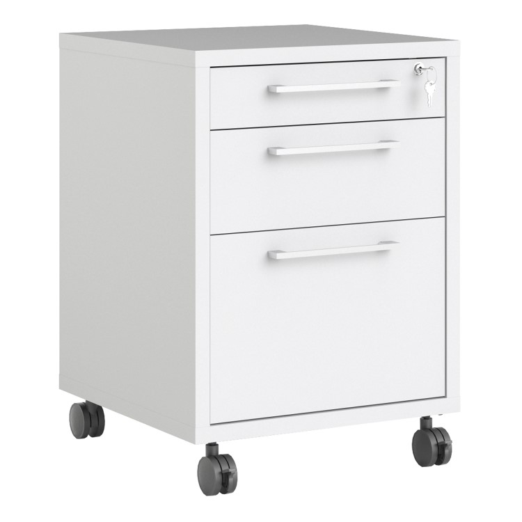 Prima Mobile file cabinet in White