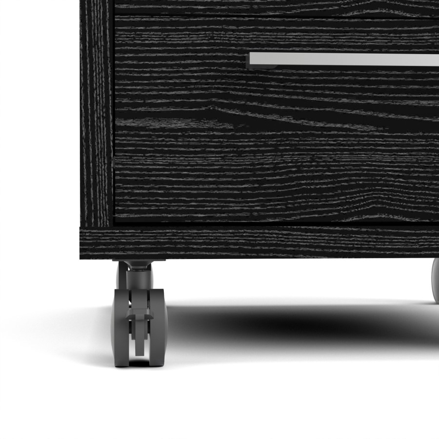 Prima Mobile file cabinet in Black woodgrain