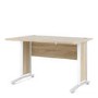 Prima Desk 120 cm in Oak with White legs