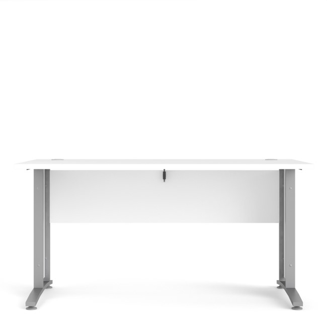 Large White Wooden Desk - Prima 