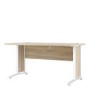 Prima Desk 150 cm in Oak with White legs