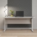 FOL102956 White Wooden Standing Desk with Electric Control  - Prima