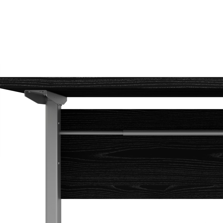 Large Black Wood Standing Desk with Electric Control - Prima