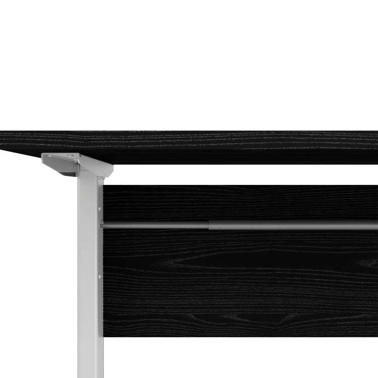 Black Wood Standing Desk with Electric Control - Prima