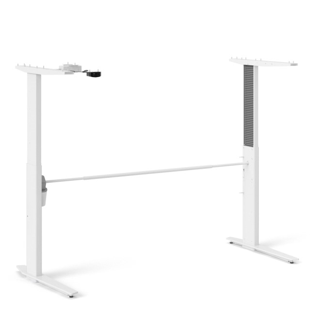 Black Wood Standing Desk with Electric Control - Prima