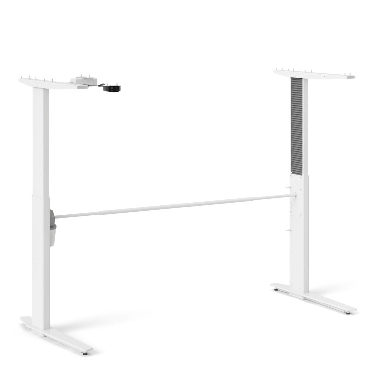 Black Wood Standing Desk with Electric Control - Prima