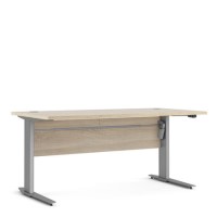 Large Oak Standing Desk with Electric Control - Prima