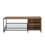 Foster Industrial Entry Bench with Shoe Storage in Reclaimed Barnwood