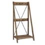 Foster Solid Wood Angled Hall Tree in Brown