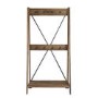 Foster Solid Wood Angled Hall Tree in Brown
