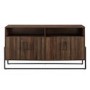 Foster Modern Farmhouse TV Stand in Dark Walnut