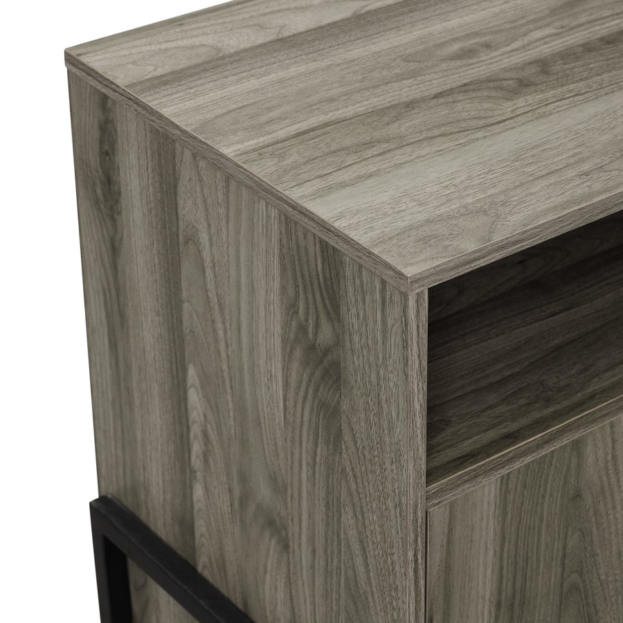 Foster Modern Farmhouse TV Stand in Slate Grey