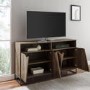 Foster Asymmetrical Sideboard TV Stand in Rustic Oak