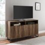 Foster Asymmetrical Sideboard TV Stand in Rustic Oak