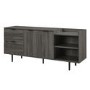 Foster 58" Modern Storage TV Stand - Slate Grey