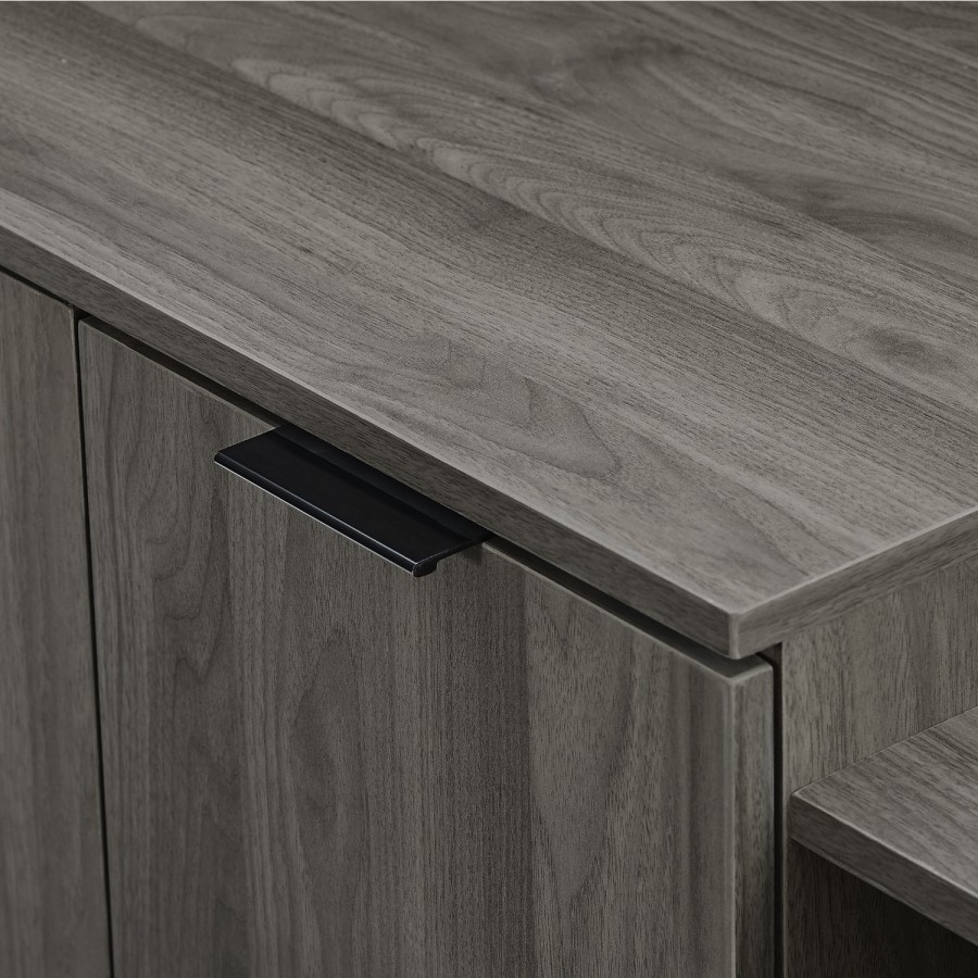 Foster 58" Modern Storage TV Stand - Slate Grey