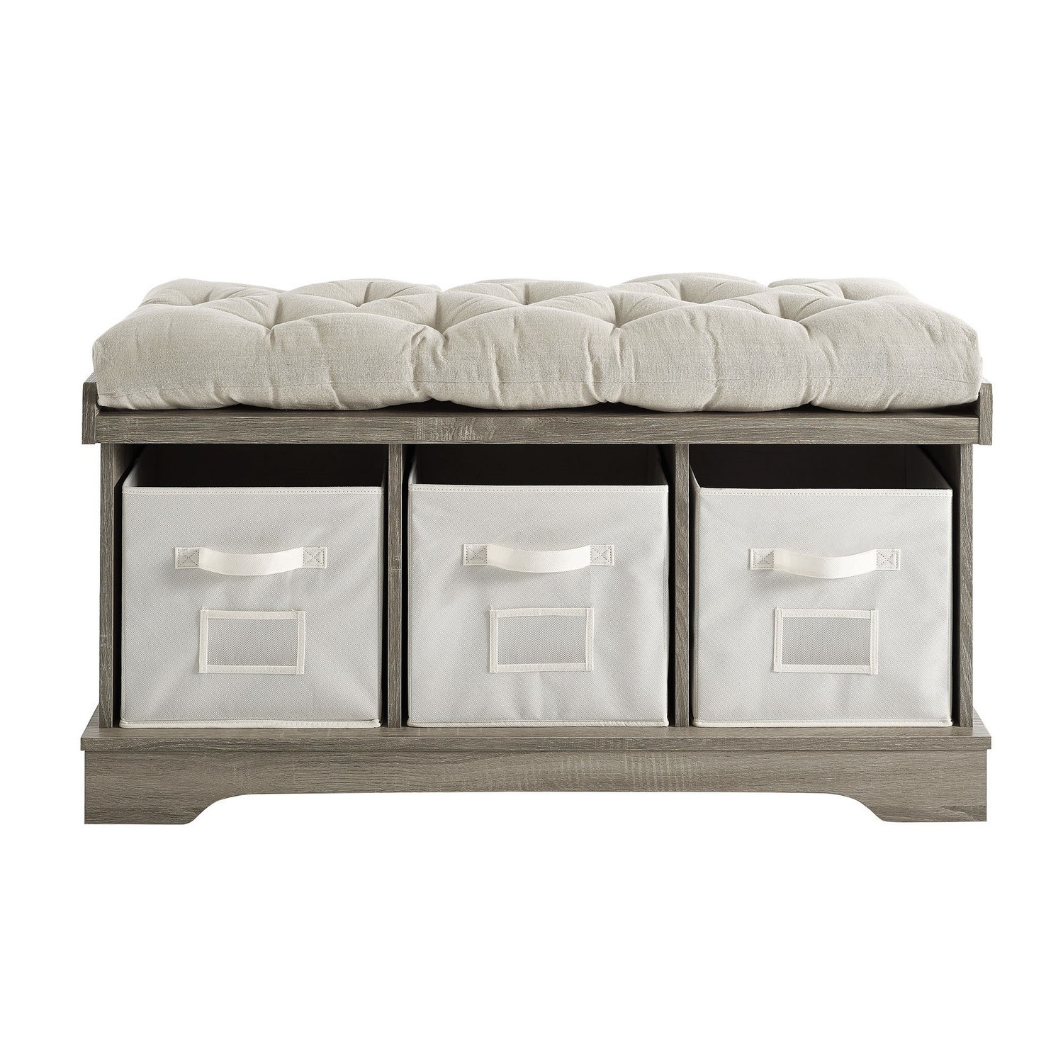 White farmhouse on sale storage bench