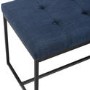 Foster Upholstered Tufted Hallway Bench in Blue
