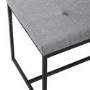 Foster Upholstered Tufted Hallway Bench in Grey