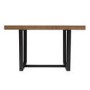 Foster Distressed Solid Wood Dining Table in Reclaimed Barnwood