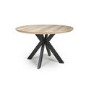 GRADE A1 - Liberty Industrial Round Oak Dining Table 120cm