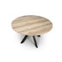 GRADE A1 - Liberty Industrial Round Oak Dining Table 120cm